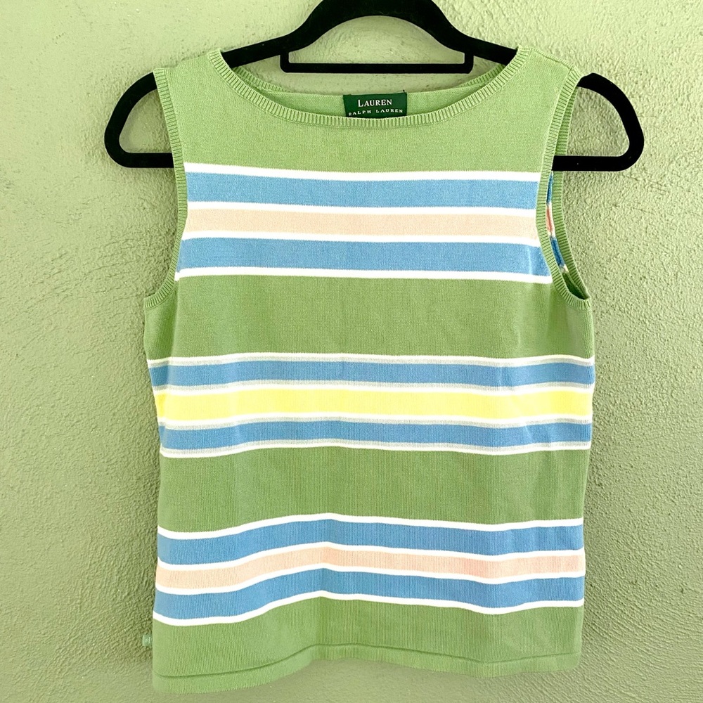 RALPH LAUREN striped knit